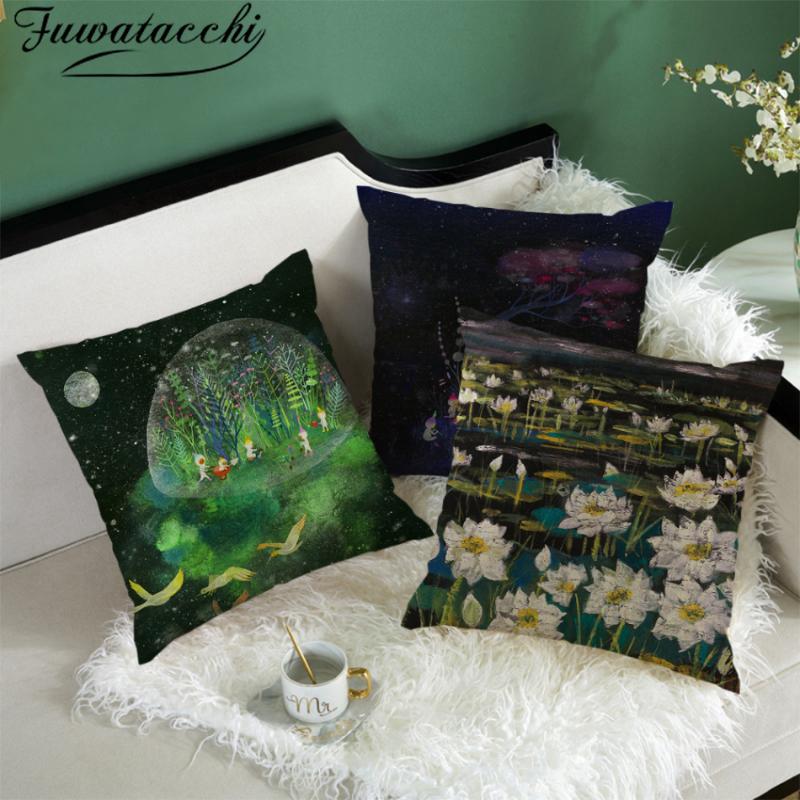 Fuwatacchi 45*45 Nordic Tropical Plam Tree Green Cushion Cover Decorative Pillowcase for Sofa Car Pillow Case Home Decoration
Fuwatacchi 45*45 Nordic Tropical Plam Tree Green Cushion Cover Decorative Pillowcase for Sofa Car Pillow Case Home Decoration