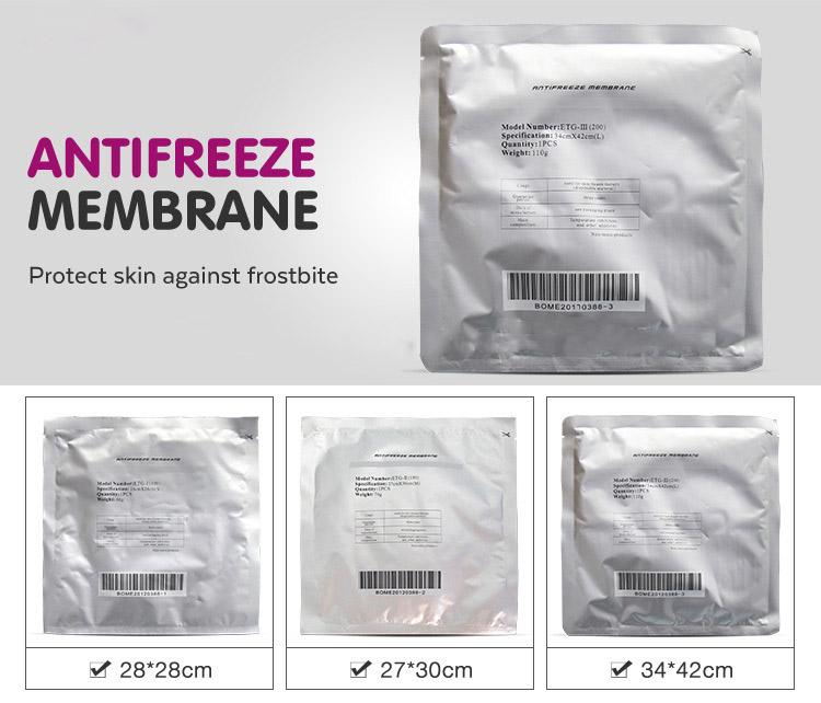 Antifreeze Membrane Anti Freezing Membrane Anti Freeze Film For Fat Freeze Treatment Anti Freezing Cryo Pad 27*30cm 28*28cm 34*42cm