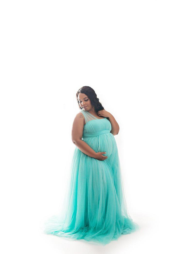 New Arrival Tulle Maternity Dresses Women Sexy Kimono Pregnant Party Sleepwear Jackets Custom Made Bathrobe Sheer Nightgown Robes