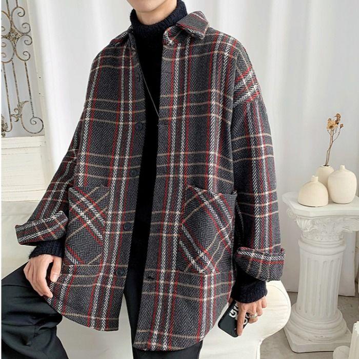 2020 Autumn And Winter New Youth Fashion Loose Double Pocket Plaid Material Fashion Casual Mid-length Windbreaker White/black, Red plaid white
2020 Autumn And Winter New Youth Fashion Loose Double Pocket Plaid Material Fashion Casual Mid-length Windbreaker White/black, Red plaid white