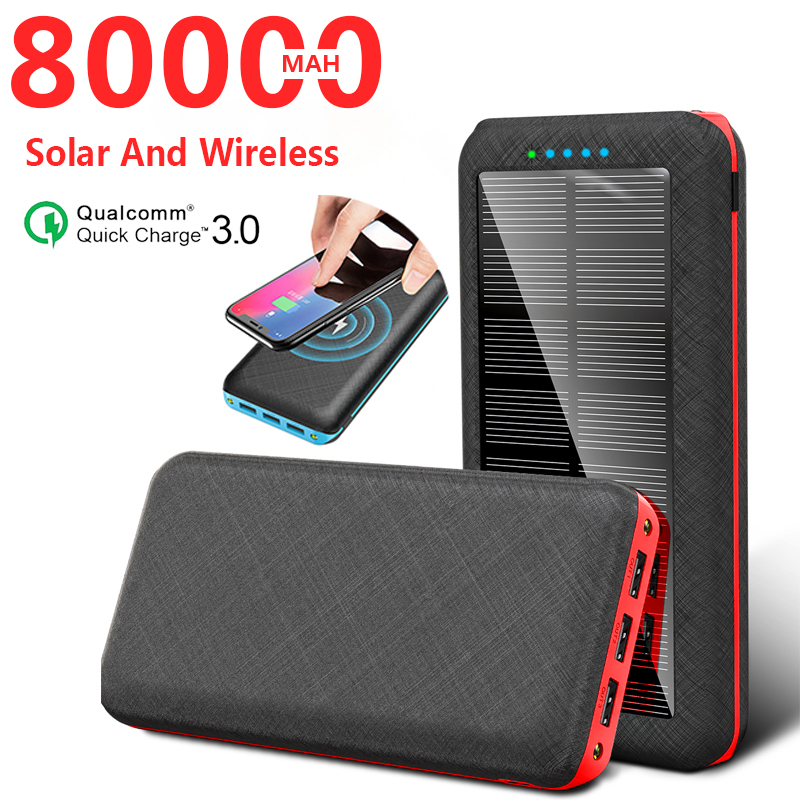 Solar Battery Wireless 80000mAh Power Bank Fast Charger with High Capacity 80000mAh Portable For Xiaomi Samsung Iphone
Solar Battery Wireless 80000mAh Power Bank Fast Charger with High Capacity 80000mAh Portable For Xiaomi Samsung Iphone