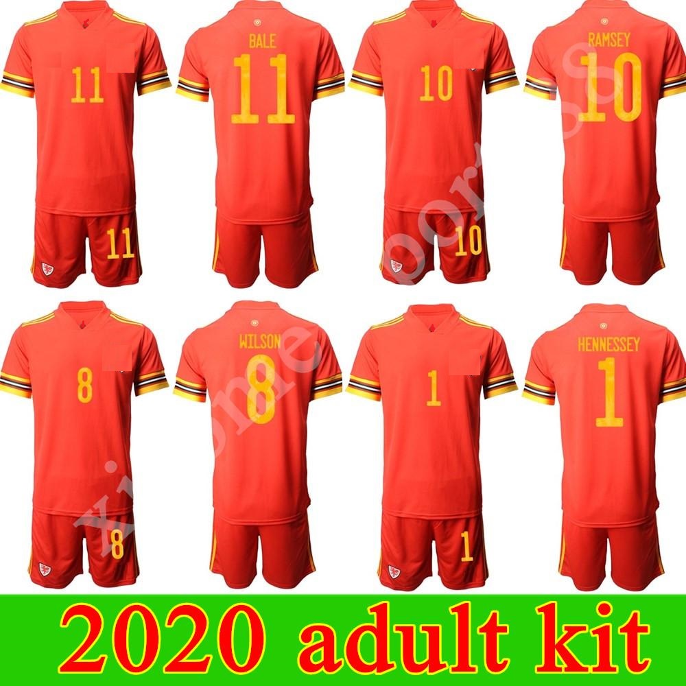 European Cup 2020 Welsh Soccer Jersey Adult Kit Red Home Allen James Ramsey Bale Football Shirts Adult Men Vokes Davies Brooks Camisa Welsh-image