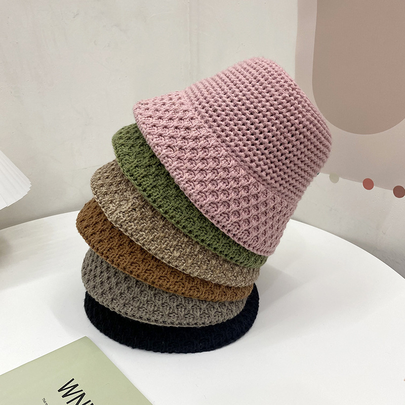 Simple hand-woven fisherman hat winter woolen fisherman hat hand-woven cotton thread hollow basin, Black
Simple hand-woven fisherman hat winter woolen fisherman hat hand-woven cotton thread hollow basin, Black