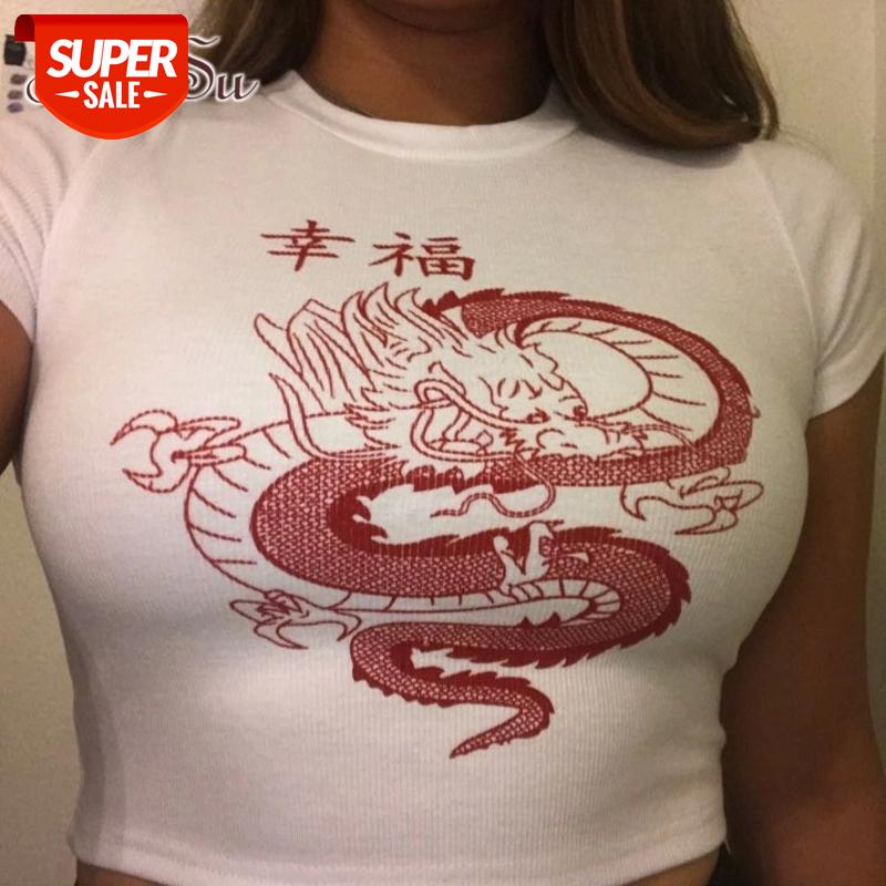 ArtSu Chinese Style Dragon Printed White T shirt Women Fashion Summer Crop Top Short Sleeve T-shirt Harajuku Tee Shirt ASTS28006 #0m0y
ArtSu Chinese Style Dragon Printed White T shirt Women Fashion Summer Crop Top Short Sleeve T-shirt Harajuku Tee Shirt ASTS28006 #0m0y