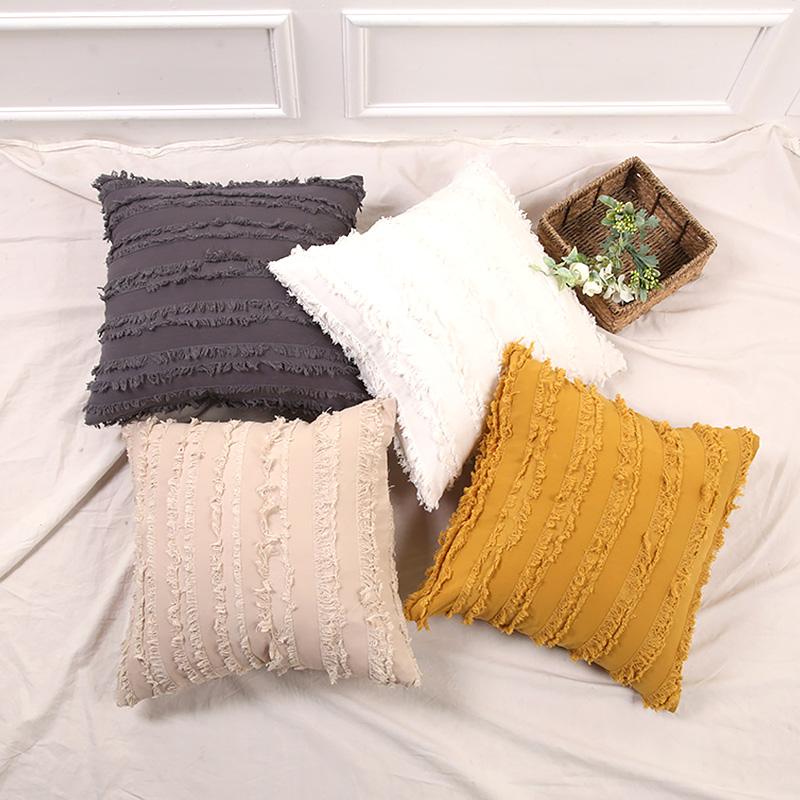 Cotton Linen Pillow Case With Cut Flowers Tassels Decorative Pillowcase Handmade Throw Pillows Cushion Cover Home Sofa Decor
Cotton Linen Pillow Case With Cut Flowers Tassels Decorative Pillowcase Handmade Throw Pillows Cushion Cover Home Sofa Decor