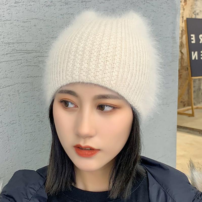Beanie/Skull Caps Simple Fur Beanie Hat For Women Winter Skullies Warm Wool Cap Gorros Female, White
Beanie/Skull Caps Simple Fur Beanie Hat For Women Winter Skullies Warm Wool Cap Gorros Female, White