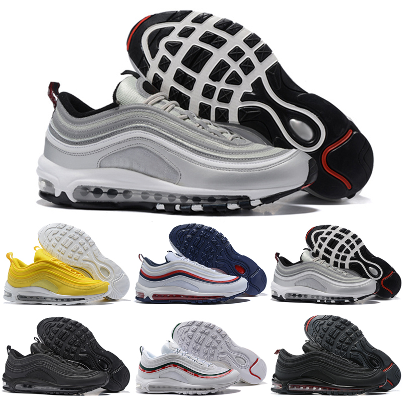 2021 men and women shoes OG Gold Silver Bullet Triple White Black Mens womens Trainer Sports Sneakers Size 36-46