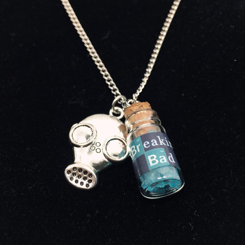 Necklace Jewelry European and American Jewelry Breaking Bad Necklace Explodes Alternative Creative Glass Bottle Pendant Choker
Necklace Jewelry European and American Jewelry Breaking Bad Necklace Explodes Alternative Creative Glass Bottle Pendant Choker
