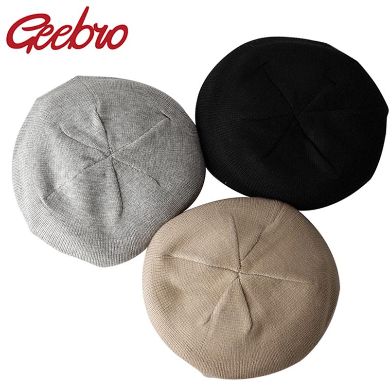 Geebro Women Spring Autumn cotton Tide Beret Knitted Retro Berets Lady Solid Color Hat Female All Matched Fashion Cap, Black
Geebro Women Spring Autumn cotton Tide Beret Knitted Retro Berets Lady Solid Color Hat Female All Matched Fashion Cap, Black