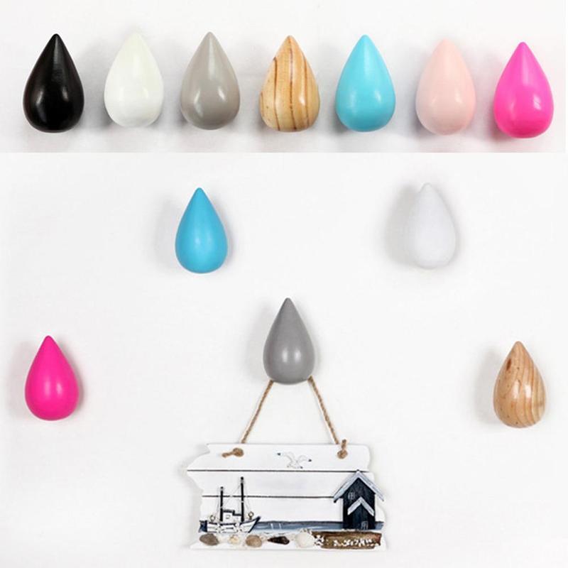 Water Drop Design Hooks Wooden Wall Hangers Decor Coat Hat Holder
Water Drop Design Hooks Wooden Wall Hangers Decor Coat Hat Holder