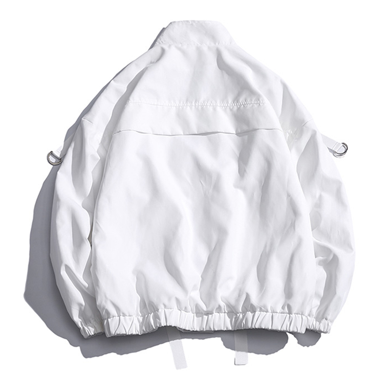 Arrival Men Fashion Men's Overalls Jacket Transparent Pocket Coat Loose-fitting Hip Hop Ins Couple Wind Jacket US Size 201127