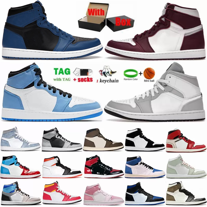 1 Jumpman 1s Mens Basketball Shoes High Dark Marina Blue University Mocha Mid Shadow College Grey Patent Bred Men Women Sports Sneakers Trainers With Box, R-7
1 Jumpman 1s Mens Basketball Shoes High Dark Marina Blue University Mocha Mid Shadow College Grey Patent Bred Men Women Sports Sneakers Trainers With Box, R-7