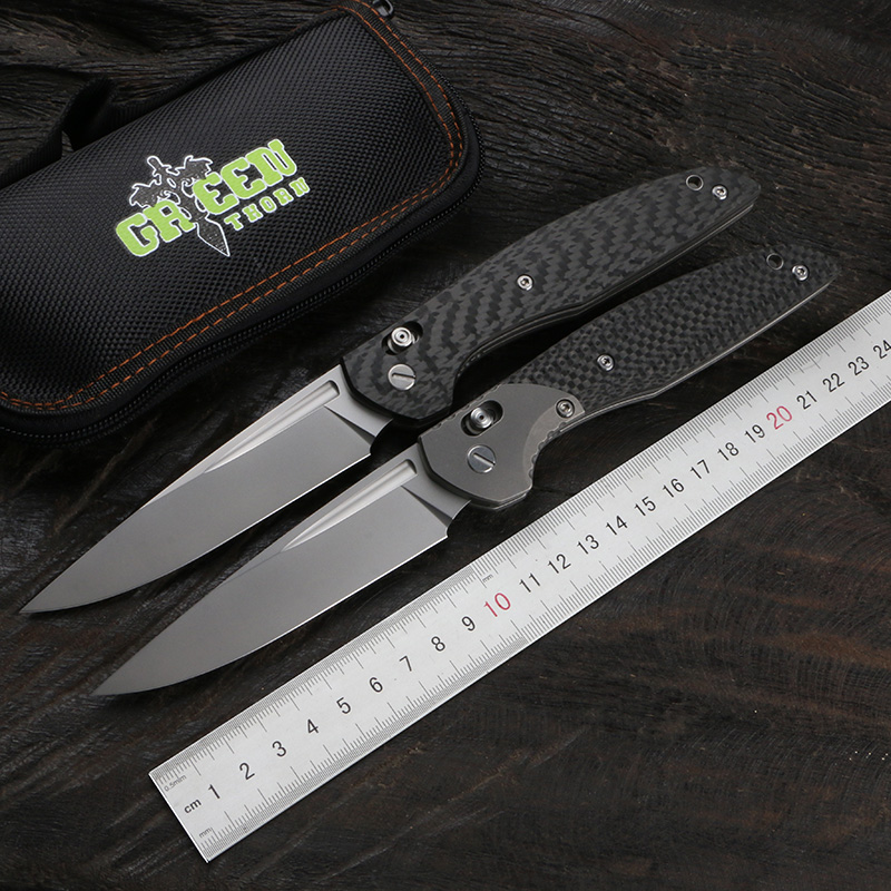 Green thorn 110bd2 blade carbon fiber + TC4 titanium handle, fruit practical folding knife, outdoor camping and hunting EDC tool
Green thorn 110bd2 blade carbon fiber + TC4 titanium handle, fruit practical folding knife, outdoor camping and hunting EDC tool