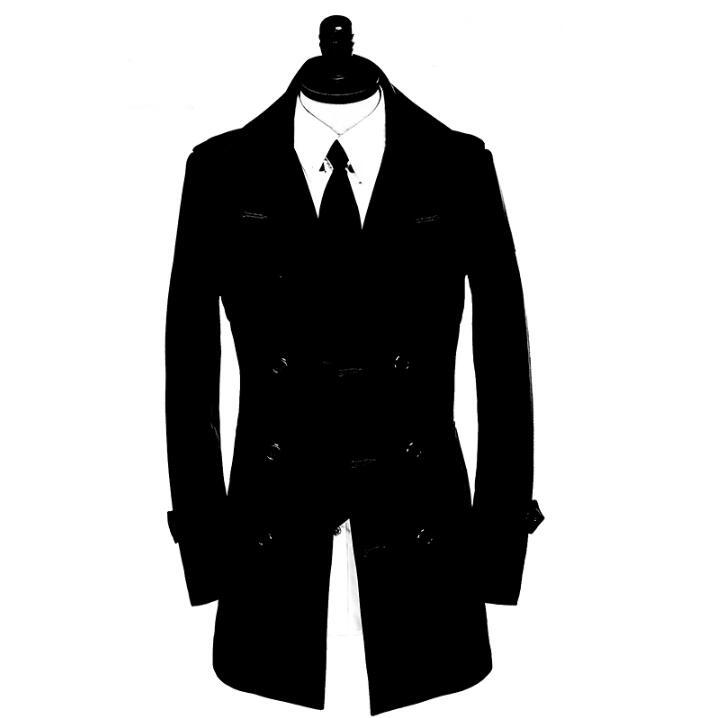 Mens trench coats spring autumn man middle length coat men clothes double breasted black overcoat long sleeve plus size - 9XL
Mens trench coats spring autumn man middle length coat men clothes double breasted black overcoat long sleeve plus size - 9XL
