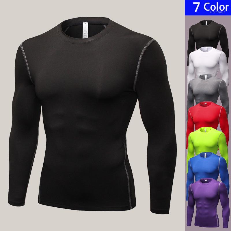 Tight Men Running T-Shirts Quick Dry Sports Shirts Fitness Clothes Solid Gym Running Shirts Long sleeve Tight Men Sportswear1, Black 
Tight Men Running T-Shirts Quick Dry Sports Shirts Fitness Clothes Solid Gym Running Shirts Long sleeve Tight Men Sportswear1, Black