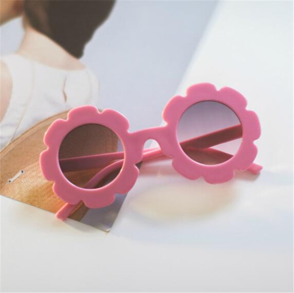 Sunglasses Cute Kids Flowers Candy Color Boys Girls Children Sunglasses Summer Fashion Sunglasses Glasses Beach Toy