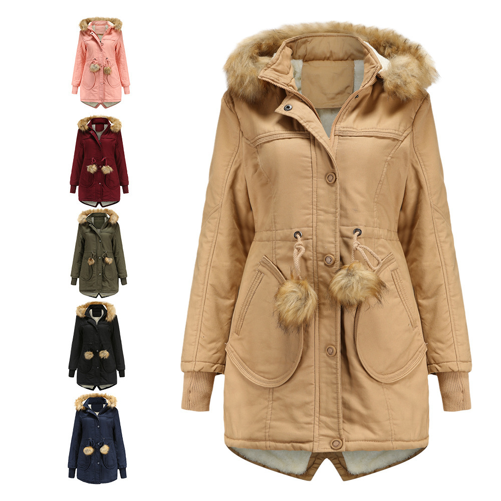 2021 New Women's of Cotton Wool Quilted Jacket Medium Detachable Length Cap Warm Winter Hair Collar Clothing BP1C, Pink
2021 New Women's of Cotton Wool Quilted Jacket Medium Detachable Length Cap Warm Winter Hair Collar Clothing BP1C, Pink
