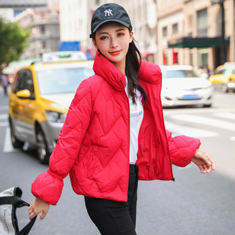 Winter down Korean version loose student women short cotton bread jacket 201019