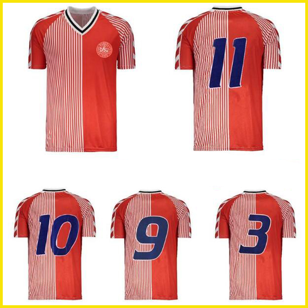 1986 Denmark world cup retro soccer jerse 86 91 Denmark national team Michael Laudrup Elkjær Berggreen Olsen vintage classic football shirt, Black
1986 Denmark world cup retro soccer jerse 86 91 Denmark national team Michael Laudrup Elkjær Berggreen Olsen vintage classic football shirt, Black