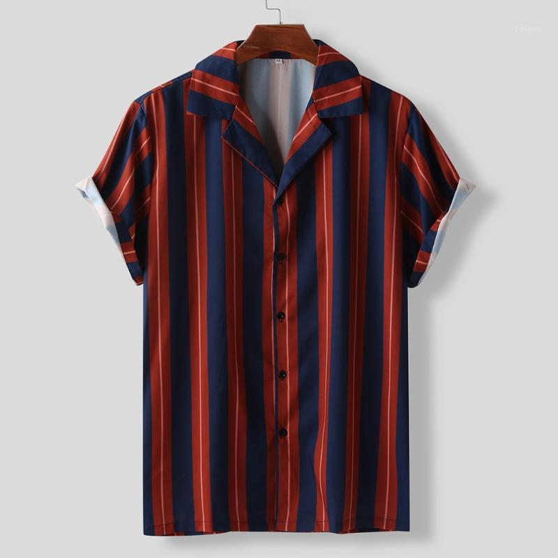 Summer Man Shirt Stripe Printed Turn Down Collar Cotton Linen Stripe Short Sleeve Loose Hawaiian Holiday Beach Shirt#0625LJC1, Red
Summer Man Shirt Stripe Printed Turn Down Collar Cotton Linen Stripe Short Sleeve Loose Hawaiian Holiday Beach Shirt#0625LJC1, Red