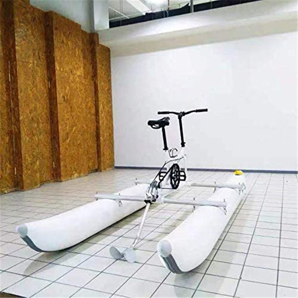 Heavyduty PVC pontoon Waterbike inflatable water bicycle tube floating pedal boat tubes on Without bikepump