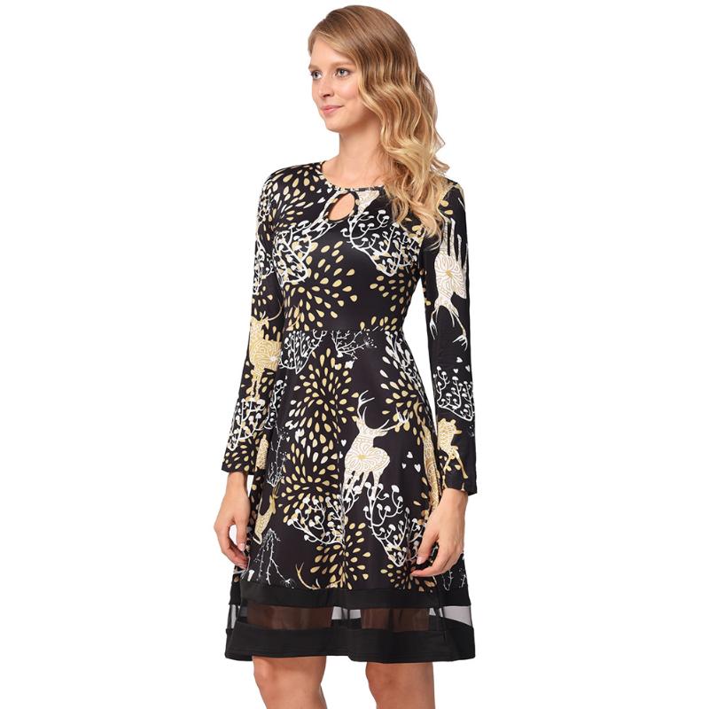 new Christmas woman dress cartoon print mesh autumn and winter long-sleeved women's clothing Maxi Dress Lace, Black
new Christmas woman dress cartoon print mesh autumn and winter long-sleeved women's clothing Maxi Dress Lace, Black