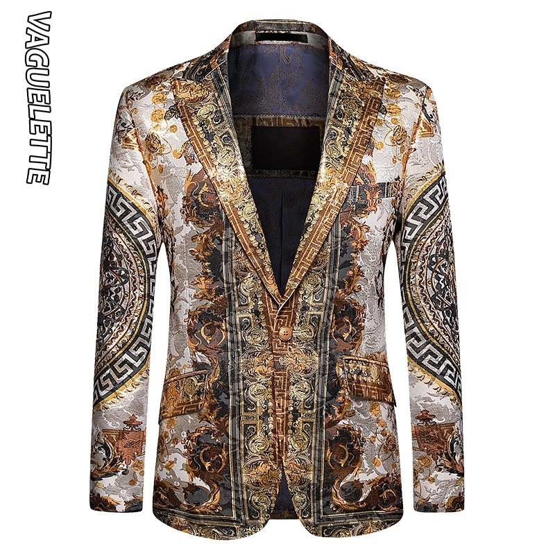 Vaguelette Luxury Printed Blazer Men Slim Fit Winter Jacket Party Wedding Jacket Coat Stage Clothers Big Size - LJ201103, Red
Vaguelette Luxury Printed Blazer Men Slim Fit Winter Jacket Party Wedding Jacket Coat Stage Clothers Big Size - LJ201103, Red