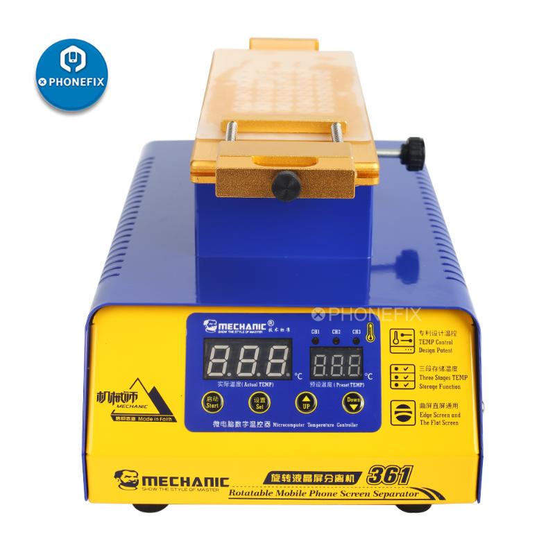 Mechanic LCD Separator Machine Rotation Heating Platform for Cell Phone Flat Edge Screen Glass Separating Repair Tool
Mechanic LCD Separator Machine Rotation Heating Platform for Cell Phone Flat Edge Screen Glass Separating Repair Tool