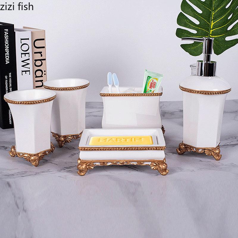 Multiple Styles Floral Texture Bathroom Accessories 5pcs/Set Portable Soap Dispenser Toothpaste Holder Mouthwash Cup Soap Dishes
Multiple Styles Floral Texture Bathroom Accessories 5pcs/Set Portable Soap Dispenser Toothpaste Holder Mouthwash Cup Soap Dishes