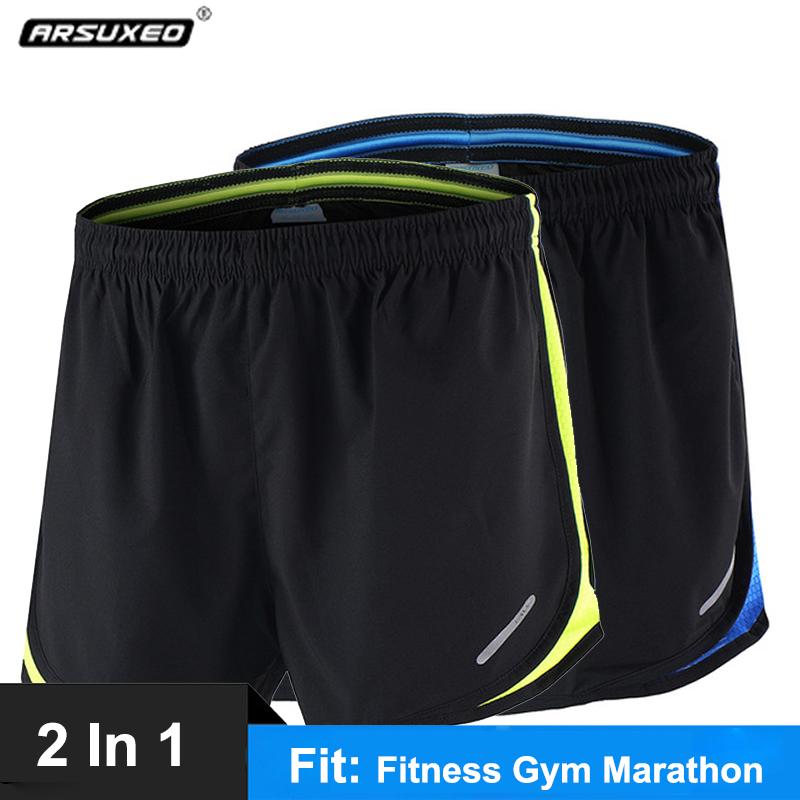ARSUXEO Men's Running Shorts 2 In 1 Crossfit Compression Fitness Jogging Short Pants Gym Fitness Marathon Sport Shorts, Blue
ARSUXEO Men's Running Shorts 2 In 1 Crossfit Compression Fitness Jogging Short Pants Gym Fitness Marathon Sport Shorts, Blue