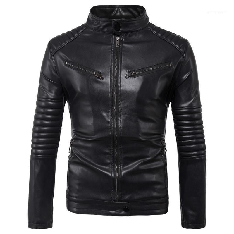 Men Faux PU Leather Coats Man Jacket Jackets Stand Collar Long Sleeve Zipper Pockets Motorcycle Cool Punk Male Coat Outwear1, Black
Men Faux PU Leather Coats Man Jacket Jackets Stand Collar Long Sleeve Zipper Pockets Motorcycle Cool Punk Male Coat Outwear1, Black