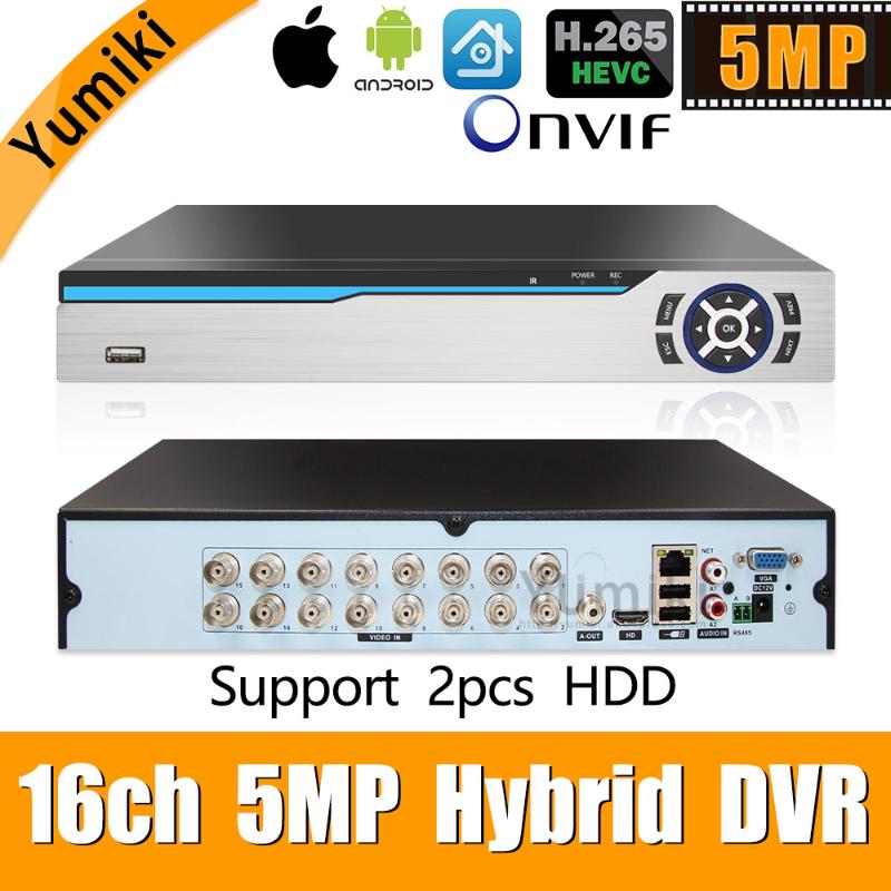 6 in 1 H.265+ 16ch AHD video hybrid recorder for 5MP/4MP/3MP/1080P/720P Camera Xmeye Onvif P2P CCTV DVR AHD DVR support USB wifi
6 in 1 H.265+ 16ch AHD video hybrid recorder for 5MP/4MP/3MP/1080P/720P Camera Xmeye Onvif P2P CCTV DVR AHD DVR support USB wifi