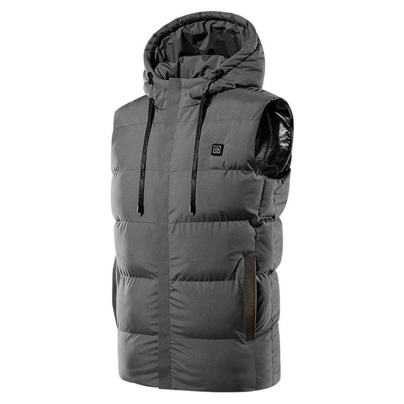 Unisex USB Port Hiking Winter Electric Warm Zipper Polyester 7 Heating Pads Outdoor With Pockets Heated Vest Camping Washable, Grey
Unisex USB Port Hiking Winter Electric Warm Zipper Polyester 7 Heating Pads Outdoor With Pockets Heated Vest Camping Washable, Grey