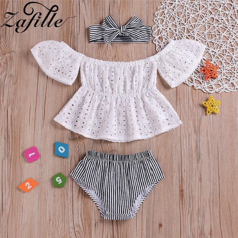 ZAFILLE Baby Girl Clothes 3Pcs Off Shoulder Top+Strip Pant+Headband Cotton Toddler Outfits Sets 2020 Newborn Infant Girls Suits1, White
ZAFILLE Baby Girl Clothes 3Pcs Off Shoulder Top+Strip Pant+Headband Cotton Toddler Outfits Sets 2020 Newborn Infant Girls Suits1, White