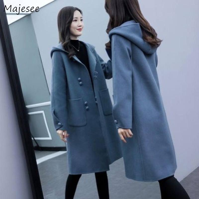 Womens Wool Autumn Plus Size 4XL Hooded Solid Single Breasted Long Outwear Simple Retro Elegant Casual Chic Fashion Blends New, Blue
Womens Wool Autumn Plus Size 4XL Hooded Solid Single Breasted Long Outwear Simple Retro Elegant Casual Chic Fashion Blends New, Blue