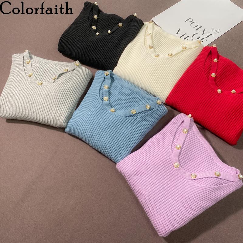 Colorfaith New 2020 Women's Autumn Winter Korean Beading Stylish Knitwear Warm Pullover Minimalist Elegant Jumpers SW1045, Black
Colorfaith New 2020 Women's Autumn Winter Korean Beading Stylish Knitwear Warm Pullover Minimalist Elegant Jumpers SW1045, Black