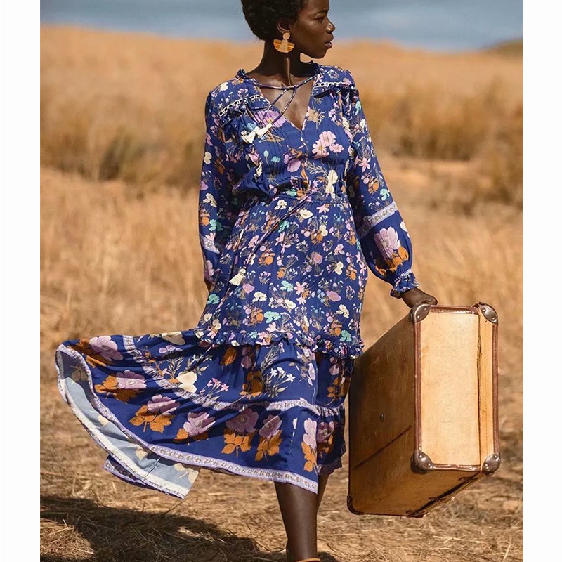 2021 New Fashion Women Floral Printed Es Long Sleeve Bohemian Elegant Beach V-neck Shirt High Waist Vestidos Mujer G4mo, Yellow
2021 New Fashion Women Floral Printed Es Long Sleeve Bohemian Elegant Beach V-neck Shirt High Waist Vestidos Mujer G4mo, Yellow