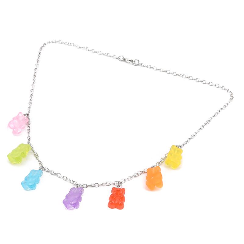 Cute Bear Jelly Necklace Women Rainbow Multicolor Pride Bear Necklaces For Women Girls Punk Hip Hop Resin Necklaces Accessories
Cute Bear Jelly Necklace Women Rainbow Multicolor Pride Bear Necklaces For Women Girls Punk Hip Hop Resin Necklaces Accessories