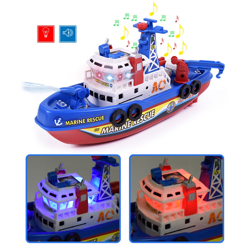 Fast Speed Music Light Electric Marine Rescue Fire Fighting Boat Toy Non-remote 201204, Blue
Fast Speed Music Light Electric Marine Rescue Fire Fighting Boat Toy Non-remote 201204, Blue