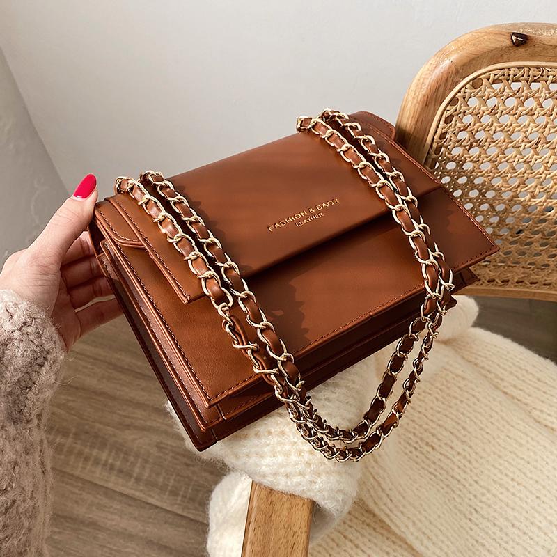 Vintage Square Crossbody bag 2021 Fashion New High quality PU Leather Women's Designer Handbag Chain Shoulder Messenger Bag, Black
Vintage Square Crossbody bag 2021 Fashion New High quality PU Leather Women's Designer Handbag Chain Shoulder Messenger Bag, Black