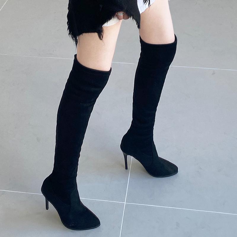 Stretch Thigh High Boots Women Winter Sexy Over The Knee Boots High Heel Long Shoes Woman Size 33-42 Black, Black 6cm
Stretch Thigh High Boots Women Winter Sexy Over The Knee Boots High Heel Long Shoes Woman Size 33-42 Black, Black 6cm