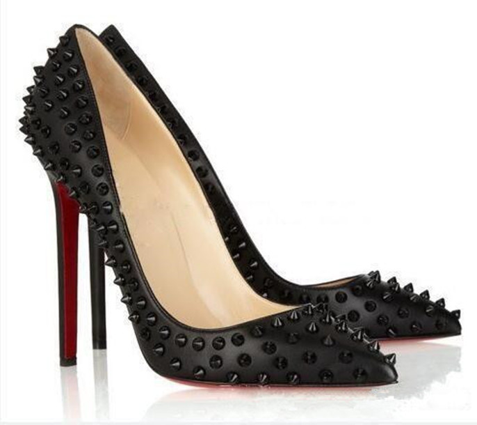Brand Red Bottom Sexy Shoes Woman Summer Rivet Sandals High-heeled Wedding shoes Pointed toe Fashion Spikes Single High heel 12/10/8cm
Brand Red Bottom Sexy Shoes Woman Summer Rivet Sandals High-heeled Wedding shoes Pointed toe Fashion Spikes Single High heel 12/10/8cm