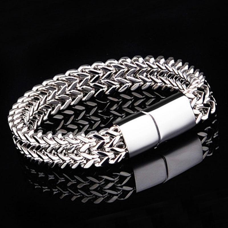 Cuba Link Chain Bracelet Mens Stainless Steel Chain on Hand Charm Bangle Gold Bracelet Large Gift for Male Accessories Wholesale
Cuba Link Chain Bracelet Mens Stainless Steel Chain on Hand Charm Bangle Gold Bracelet Large Gift for Male Accessories Wholesale