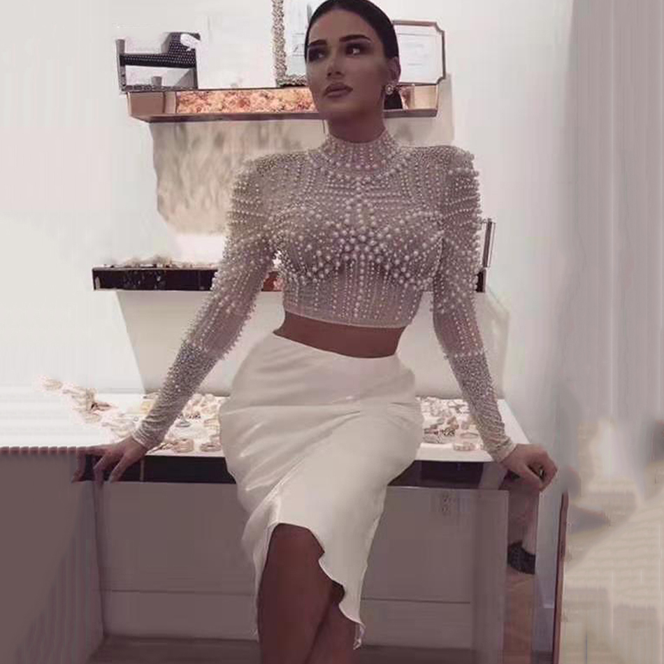 High-necked New Female Long-necked Sleeve Long-haired Leotard Bandage 2 Piece Celebrity Wear Party Dress Spring 2020 6p7o, Red
High-necked New Female Long-necked Sleeve Long-haired Leotard Bandage 2 Piece Celebrity Wear Party Dress Spring 2020 6p7o, Red