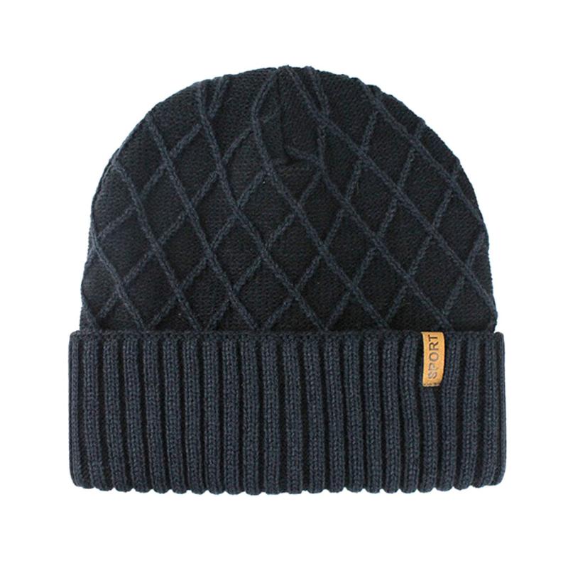40# Men's Winter Hats Fashion Knitted Black Hats Fall Hat Thick And Warm And Bonnet Skullies Beanie Soft Knitted Beanies Cotton
40# Men's Winter Hats Fashion Knitted Black Hats Fall Hat Thick And Warm And Bonnet Skullies Beanie Soft Knitted Beanies Cotton