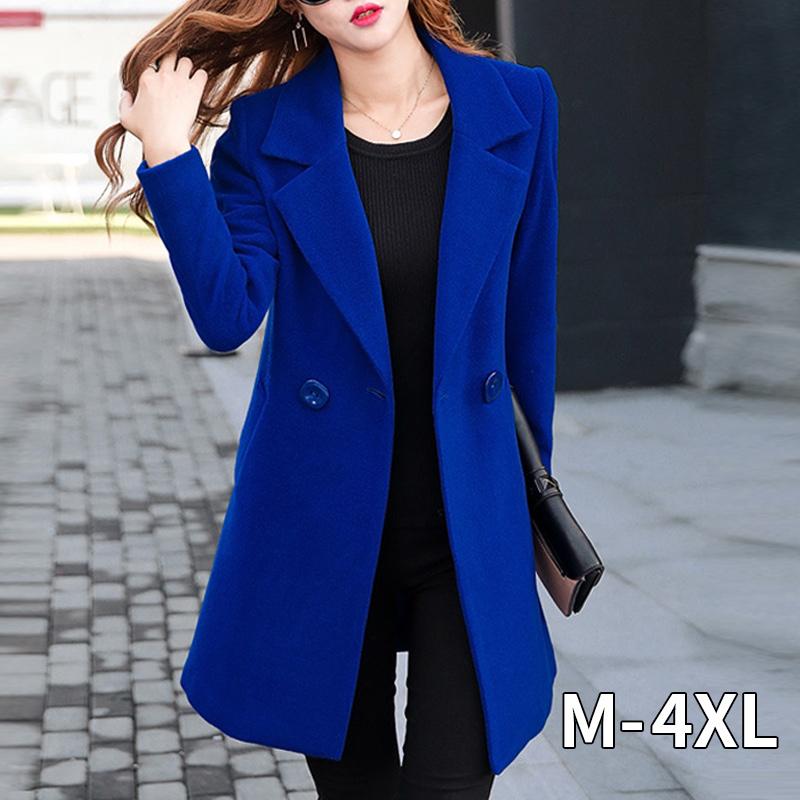 Women's Wool & Blends Women Korean Coat Ladies Female Winter Blue Red Coats Monteau Femme Outwear Woman Autumn, Black
Women's Wool & Blends Women Korean Coat Ladies Female Winter Blue Red Coats Monteau Femme Outwear Woman Autumn, Black