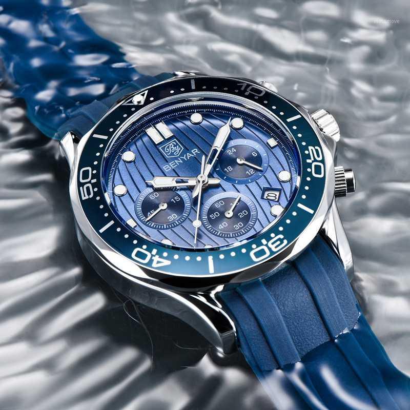 BENYAR 2020 New Men's Wristwatch Mens Auto Date Quartz Watches Waterproof Sport Clock Chronograph Relogio Masculino1, Gold blue r
BENYAR 2020 New Men's Wristwatch Mens Auto Date Quartz Watches Waterproof Sport Clock Chronograph Relogio Masculino1, Gold blue r