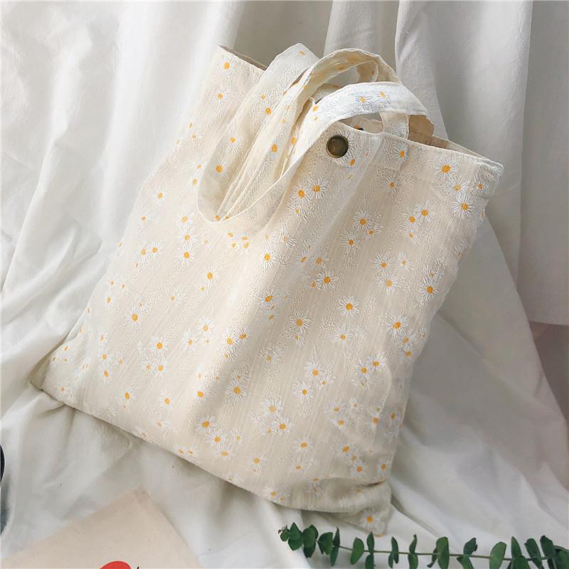 Women Canvas Shoulder Bags Daisy Design Ladies Floral Big Capacity Handbag Casual Tote Literary Books Bag Shopping Bag for Girls, Two straps daisy
Women Canvas Shoulder Bags Daisy Design Ladies Floral Big Capacity Handbag Casual Tote Literary Books Bag Shopping Bag for Girls, Two straps daisy