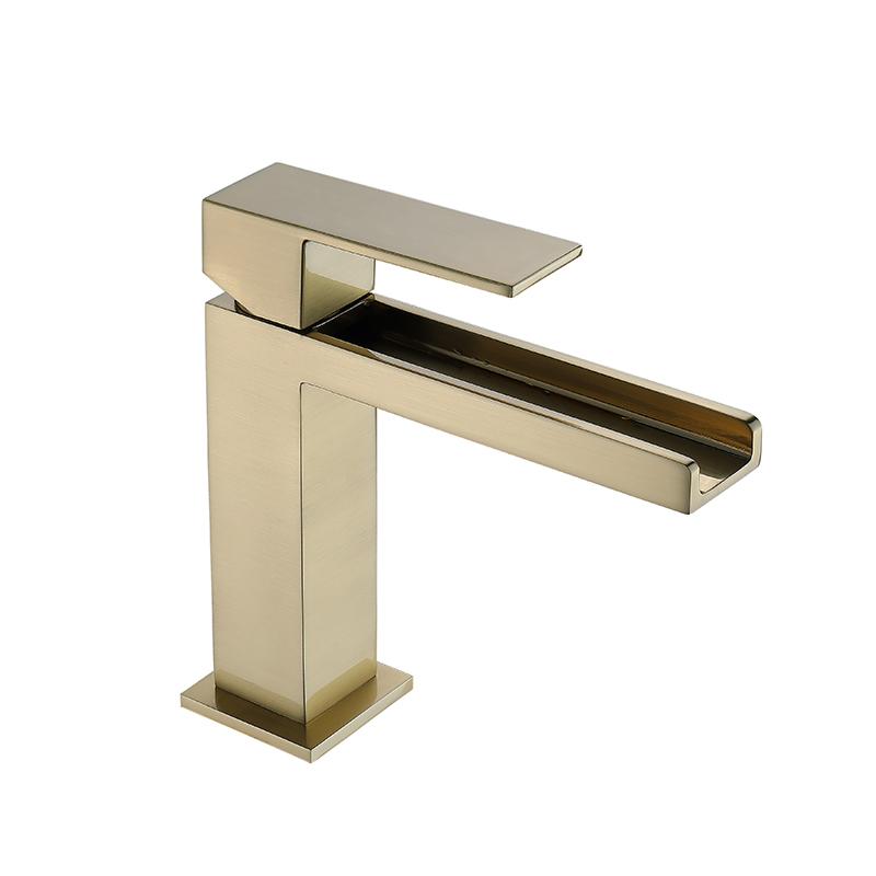Bathroom Basin Faucet Sink Mixer Tap Solid Brass Tap Water Faucet Waterfall Basin Mixer Brushed Gold
Bathroom Basin Faucet Sink Mixer Tap Solid Brass Tap Water Faucet Waterfall Basin Mixer Brushed Gold