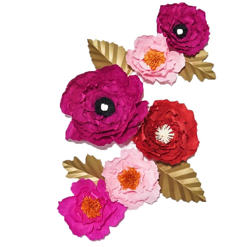 2020 Giant Crepe Paper Flowers 6pcs + 4 leaves for girl's party wedding decor photo booth Wedding backdrops Baby Nursery, Color chart custom
2020 Giant Crepe Paper Flowers 6pcs + 4 leaves for girl's party wedding decor photo booth Wedding backdrops Baby Nursery, Color chart custom